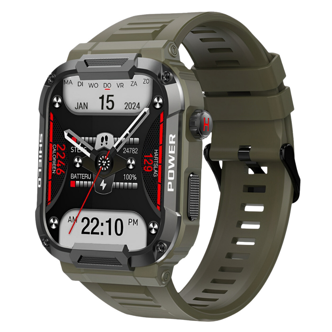 Wytrzymały, wstrząsoodporny i wodoodporny smartwatch do monitorowania zdrowia dla mężczyzn