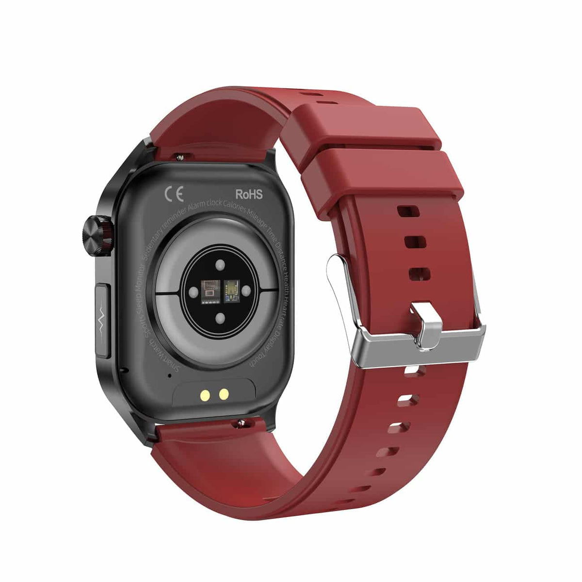 Kompaktowy smartwatch z ekranem dotykowym do monitorowania zdrowia, z funkcjami EKG i pomiaru ciśnienia krwi