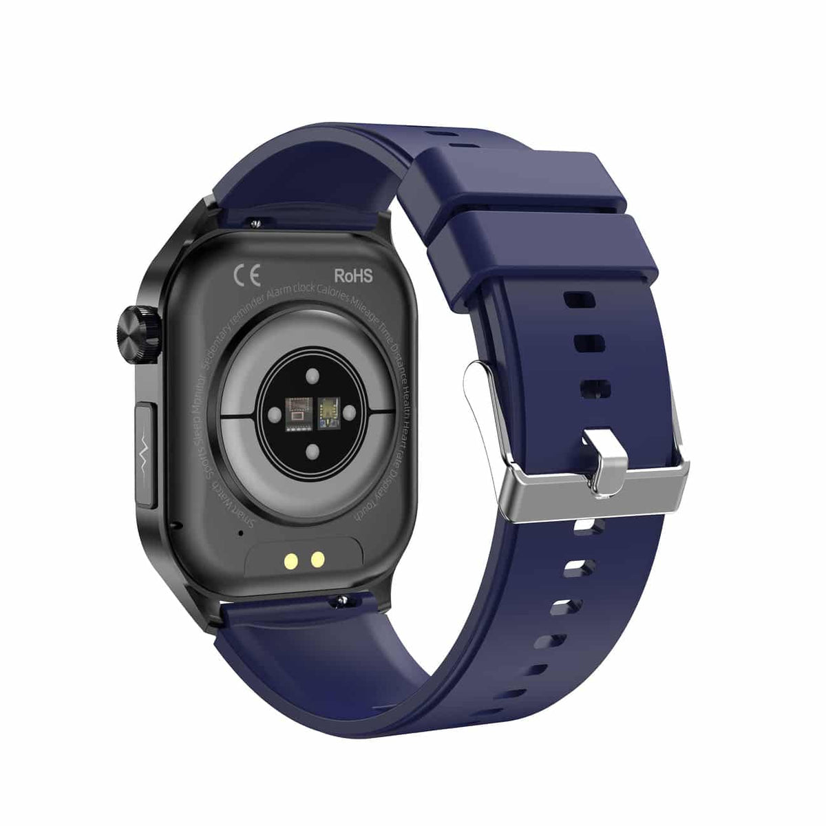 Kompaktowy smartwatch z ekranem dotykowym do monitorowania zdrowia, z funkcjami EKG i pomiaru ciśnienia krwi