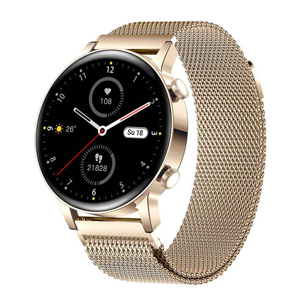 Wodoodporny smartwatch z ekranem dotykowym do monitorowania zdrowia dla kobiet