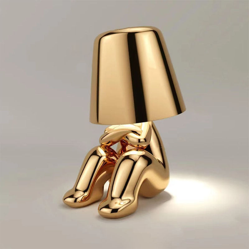 Elegancka bezprzewodowa ładowalna lampa stołowa z dotykowym sterowaniem, funkcją ściemniania i ciepłym światłem