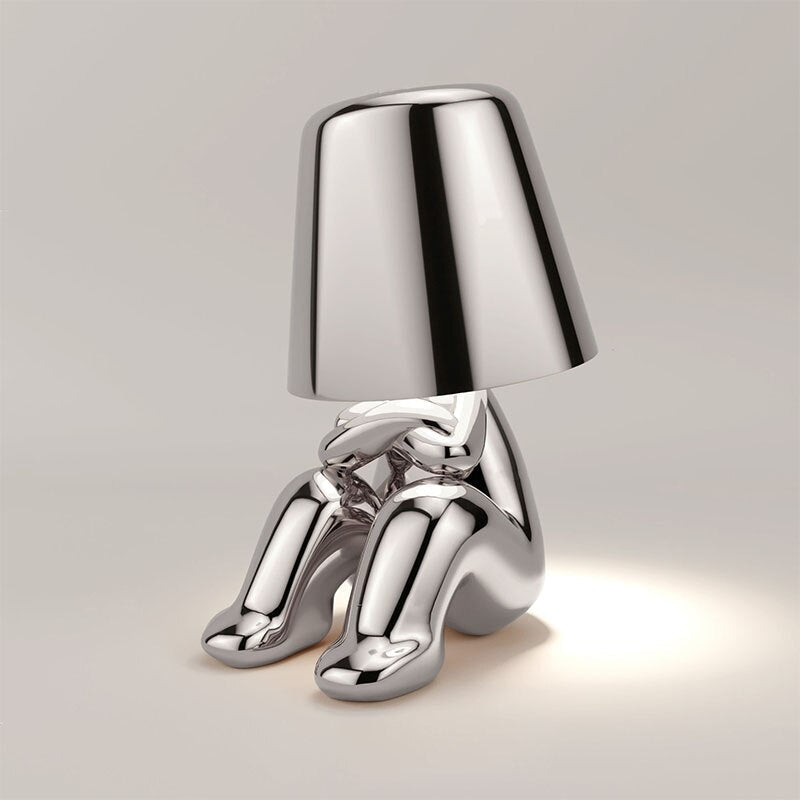 Elegancka bezprzewodowa ładowalna lampa stołowa z dotykowym sterowaniem, funkcją ściemniania i ciepłym światłem