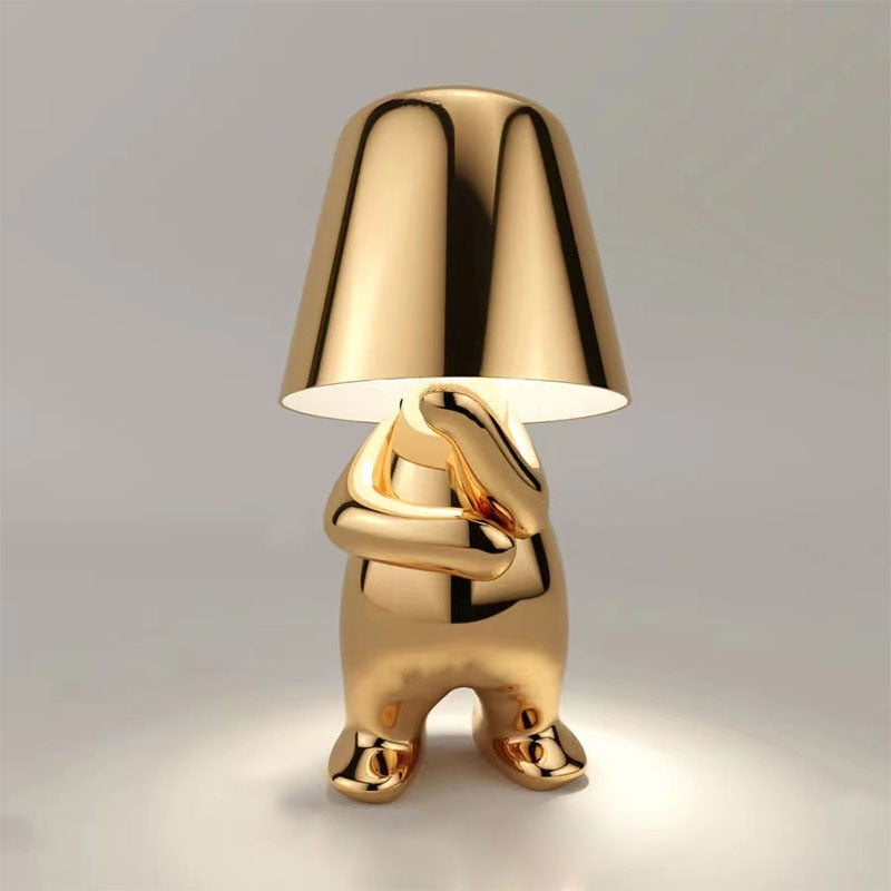Elegancka bezprzewodowa ładowalna lampa stołowa z dotykowym sterowaniem, funkcją ściemniania i ciepłym światłem