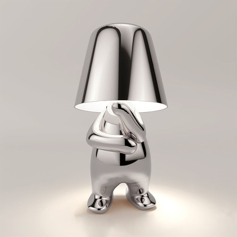 Elegancka bezprzewodowa ładowalna lampa stołowa z dotykowym sterowaniem, funkcją ściemniania i ciepłym światłem