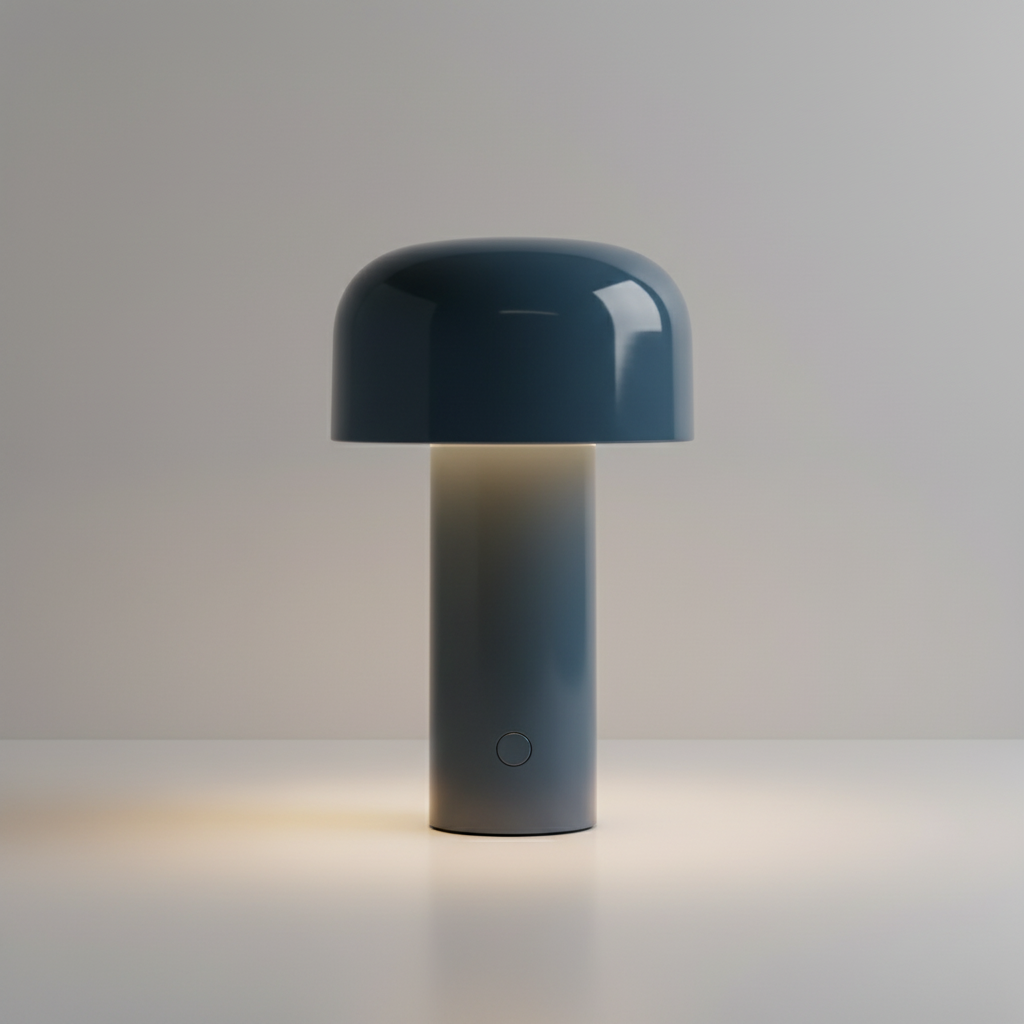 Elegancka bezprzewodowa lampa stołowa w kształcie grzyba ze sterowaniem dotykowym