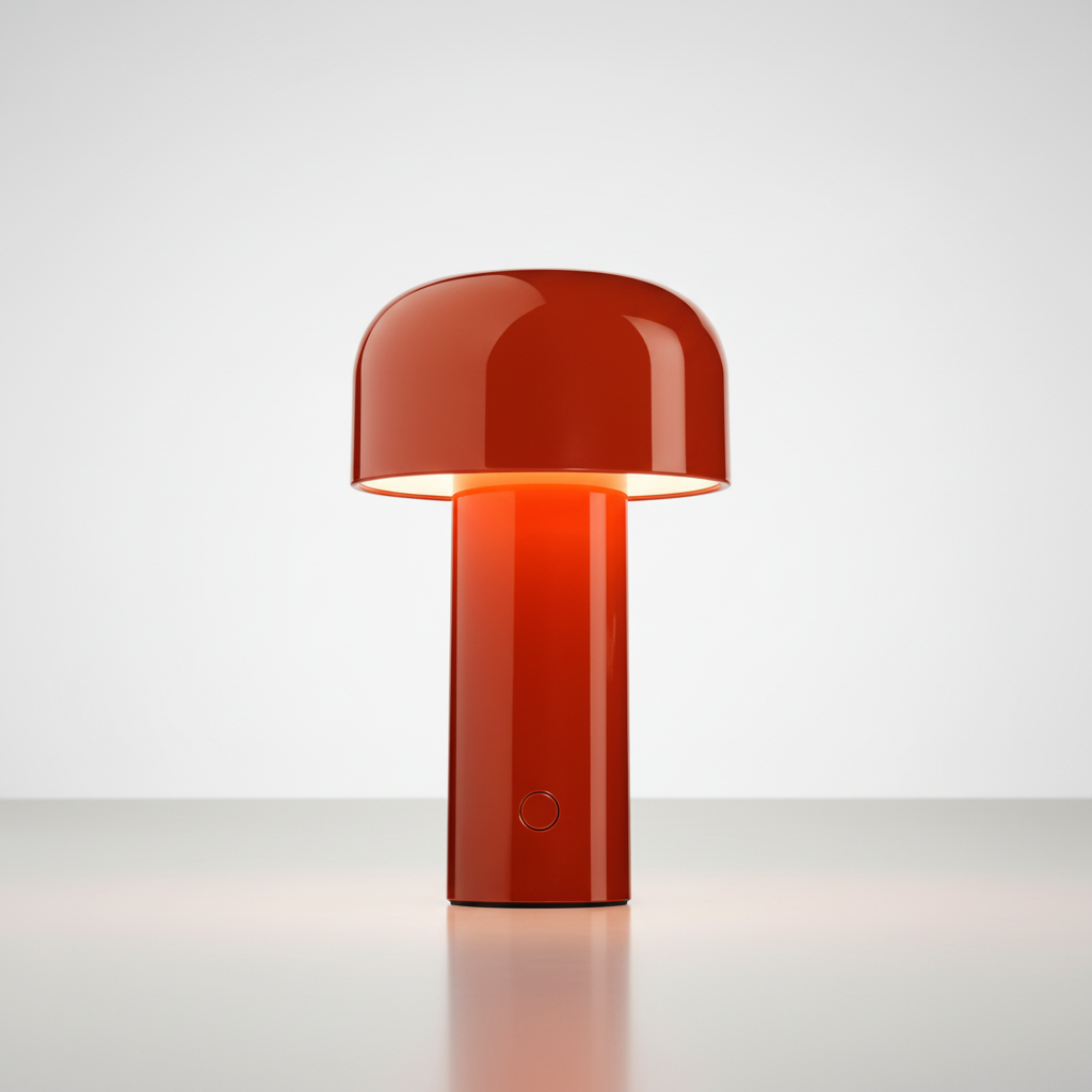Elegancka bezprzewodowa lampa stołowa w kształcie grzyba ze sterowaniem dotykowym