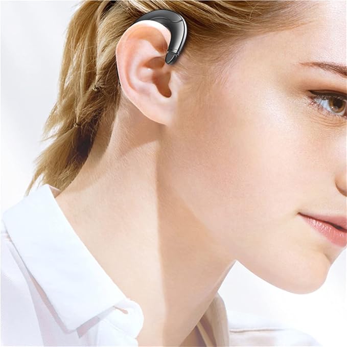 Bezprzewodowe sportowe słuchawki z przewodnictwem kostnym, otwarte, niewymagające wkładania do uszu
