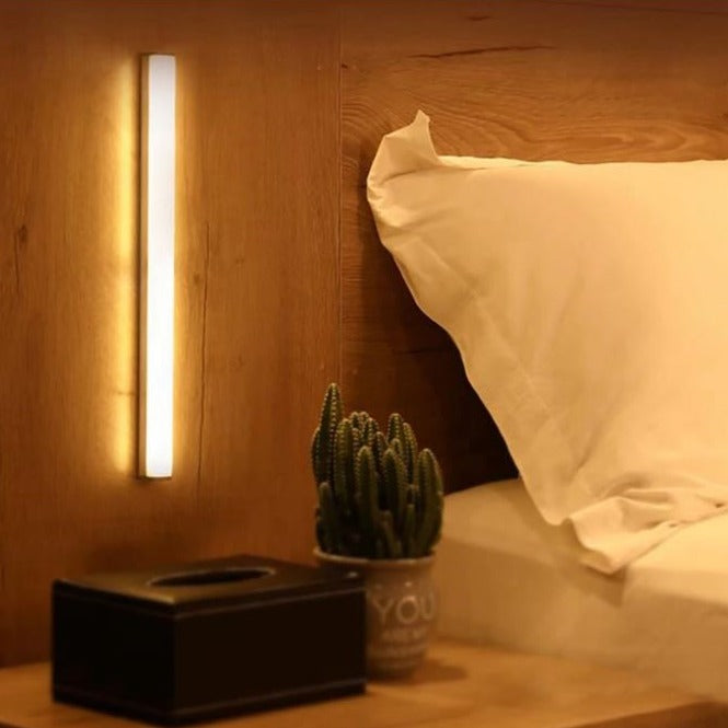Magnetyczna ładowalna bezprzewodowa lampka nocna podszafkowa z czujnikiem ruchu