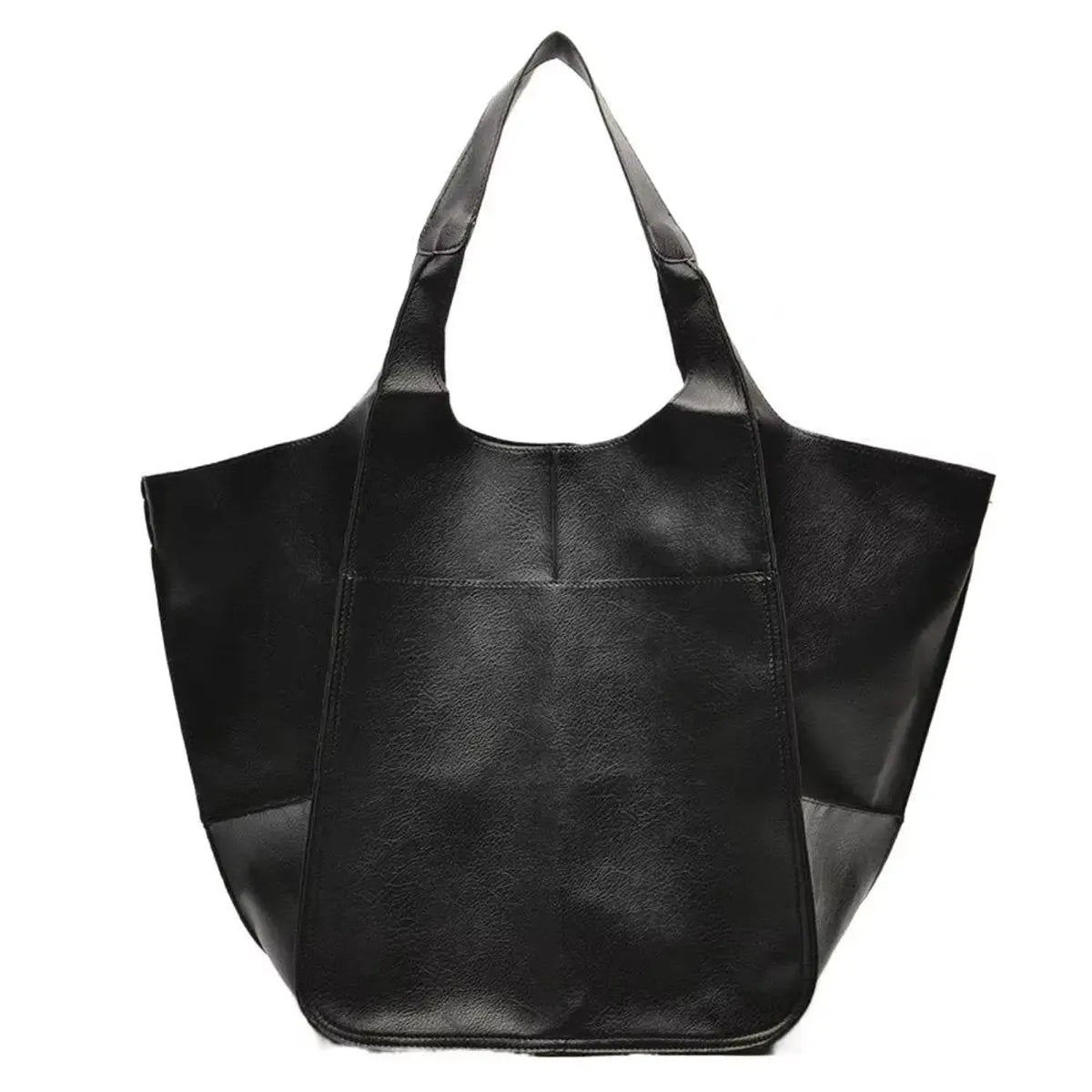 Damska oversize’owa torba shopper z ekoskóry i magnetycznym zapięciem